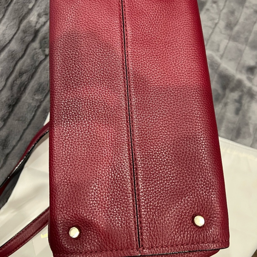 Kate Spade Burgundy Leather Tote and Wallet Set - Picture 14 of 16